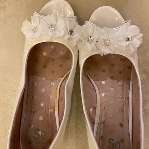 White Wedge Hill Dress Shoes